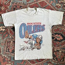 Remake 1988 Houston Oilers graphic tee NFL Football T shirt vtg HN2591 picture