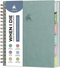 When I Die Organizer Binder Planner, Folders, 8.5X9.5 Blue Surf | Final Chapter picture