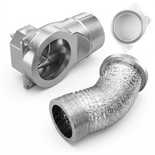 Quick-Release Magnetic Dryer Vent Connector Kit,90° Angle, Aluminum & 2.6ft Hose picture
