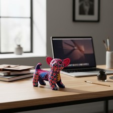 Alebrije Chihuahua Dog Figurine | Handmade Mexican Folk Art picture