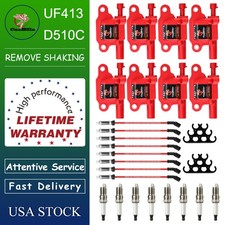 CarBole 24pc Tune-Up Kit UF413 Ignition Coils Spark Plugs Wires For Chevy GMC V8 picture