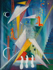 Juanita M. Guccione : Ladders : 1951 : Archival Art Print picture