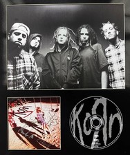 Korn - Self Titled Signed Autographed Display Frame, Original Line Up picture