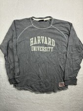 Vintage Harvard University Gray Thermal Size Large picture
