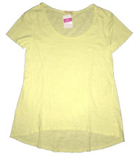 FRESH PRODUCE Small Lemon Yellow $52 Cotton Slub Kimmi Luna Scoop Top NWT S picture