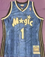 Authentic Anfernee Hardaway #1 Mitchell & Ness 2000-2001 Orlando Magic Jersey 44 picture