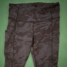Lululemon Women's Leggings Size 8 grey camouflage print picture