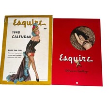 Vtg 1948 Esquire Glamour Gallery Pin-Up Calendar With Original Envelope /Sleeve picture