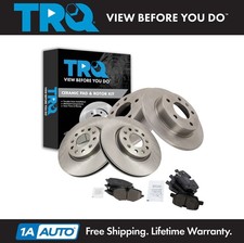 TRQ Front & Rear Brake Pad & Rotor Kit Ceramic Fits 20-21 Buick 21 Chevrolet picture