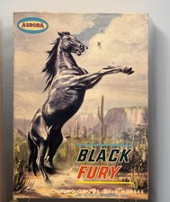 Vintage Aurora Black Fury King of the Wild Horses Toy Model Kit  1958 Preowned picture