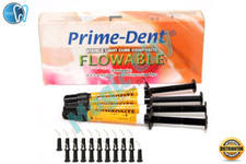 NEW Dental Flowable Visible Light Cure Light Cure Composite 4 Syringe Kit - A2 picture