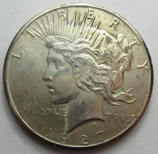 1927 Silver Peace Dollar -AU- (#617c) picture