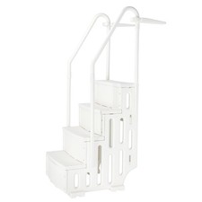 Pool Stair Ladder with 4 Steps and 2 Handrails for Above Ground Swimming Pool picture
