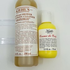 Kiehl's Bath and Shower Body Cleanser Grapefruit  8.4 oz & Creme De Corps 2.5 oz picture