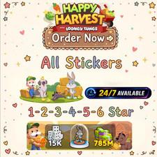 Mono_poly_Go - Happy Harvest  All stickers 1-2-3-4-5-6 Star⭐(FAST) picture