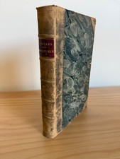 Antique c1830 Aeschylus Greek Text Scholefield Classical Literature Leather Book picture