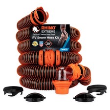 Camco RV RhinoEXTREME 20' Hose Extension Kit with Swivel Fittings and Lock Ring picture