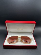 Cartier Trinity Limited Collection Tank Aviator Sunglasses 1980s 22K Tri-Color picture