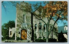 Immanuel Ev Lutheran Church Waukegan Illinois IL Chrome Postcard July 1960s picture