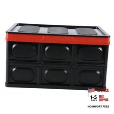 YoRise Car Trunk Organizer, Plastic Waterproof Foldable Car Cargo Storage Black picture