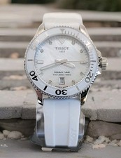 Tissot Seastar 1000 White Mother of Pearl Watch - T120.210.17.116.00 picture