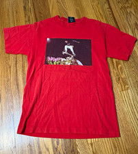 HUF Men's Red Graphic Logo Crew Neck Short Sleeve T-Shirt Size S picture