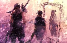 Naruto Shippuuden Momochi Zabuza Haku Snow Anime Playmat Desk Mat 24x14in picture