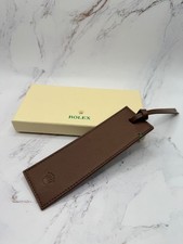 Rolex Heritage Brown Leather Bookmark Rare AD VIP Gift picture