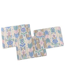 Vintage Handmade Set Valances Southwest Turkish Stripe Pink Blue Short Curtains picture
