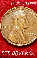 1955 double die Obverse Wheat Cent 💰🌾 #Coin #Collection #History #Cent picture