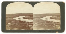MINNESOTA STEREOVIEW - Duluth - Fond Du Lac - St Louis River & Boat RARE picture