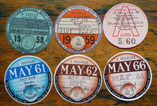 Rare 1958/66 UK Tax Discs Set Windscreen Identity Cert Fordson Commercial Truck picture
