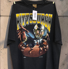 Vintage 1993 Pittsburgh Steelers Break Through NFL shirt reprint VK17230 picture