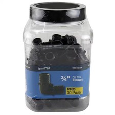 Apollo 3/4 in. PEX-B Barb Poly-Alloy 90° Elbow Pro Pack (30-Pack) - PXPAE3430JR picture