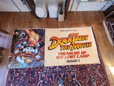 Ultra Rare 1990 DuckTales Movie 9ft Vinyl Theater Banner Disney Promo picture