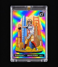 BROCK PURDY DOWNTOWN 2024 DONRUSS TRUE DOWNTOWN RARE Jumbo 49ERS Authentic REAL picture