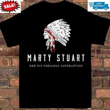 New Marty Stuart Tour Shirt Short Sleeve Black mens Unisex S-2345XL picture