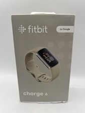 Open Box Fitbit Charge 6 Activity Tracker Silver and Porcelain picture
