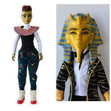 Custom Seth Ptolemy Doll ooak, Monster High Pharaoh doll Boo York OOAK doll picture