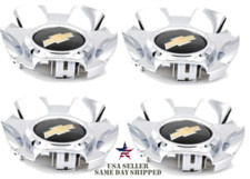 4PC Wheel Center Cap 09- 11 Chevy Tahoe Avalanche Silverado Chrome 5417 19431542 picture