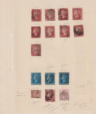 GB QV Stamps on a Page - Used picture