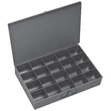 Durham Mfg 111-95-D569 Gray Compartment Box, 12 In D, 18 In W, 3 In H picture