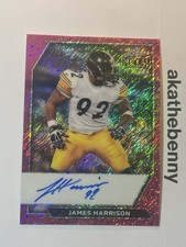 2026 Leaf Metal - On-Card Autographs James Harrison #OC-JH2 Pink Shimmer /4 (AU) picture