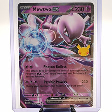 Mewtwo ex 064/128 ME: 30th Celebration 30C RR Pokemon TCG NM/M picture