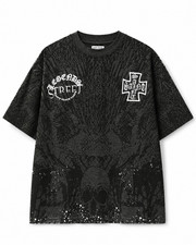 MEN'S RISING DEAD S/SLV TEE - CHARCOAL picture