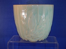 Vintage McCoy Art Pottery Celedon Calla Lily Jardiniere Planter 1940s 6.5” picture