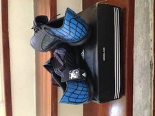 Adidas 2004 F10+ Spider TRX TF Turf Soccer Shoes – Navy Blue / Black (US 10.5) picture