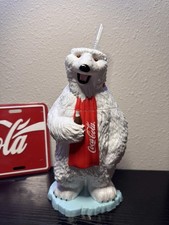 Coca-Cola Official Plastic Polar Bear Novelty Drink Cup With Straw picture