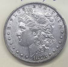 1878 P 7TF Rev of 79 Morgan Silver Dollar - XF/AU~ Better Date 90% Silver picture