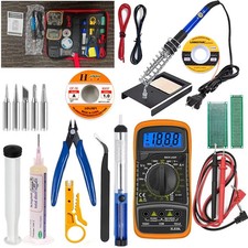 80W Electric Soldering Iron Welding Gun Tool Kit Solder Wire Desoldering Pumps picture